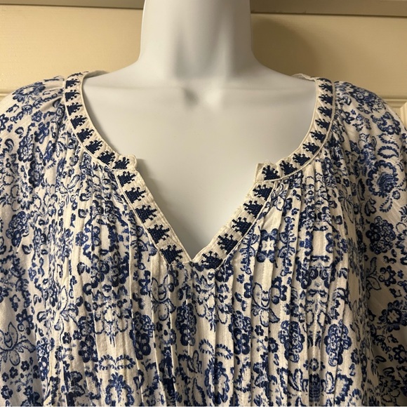 💙 VINTAGE AMERICA • Bohemian Festival Top - Picture 3 of 9